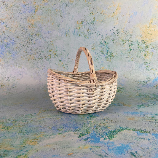 White Egg Collecting Basket