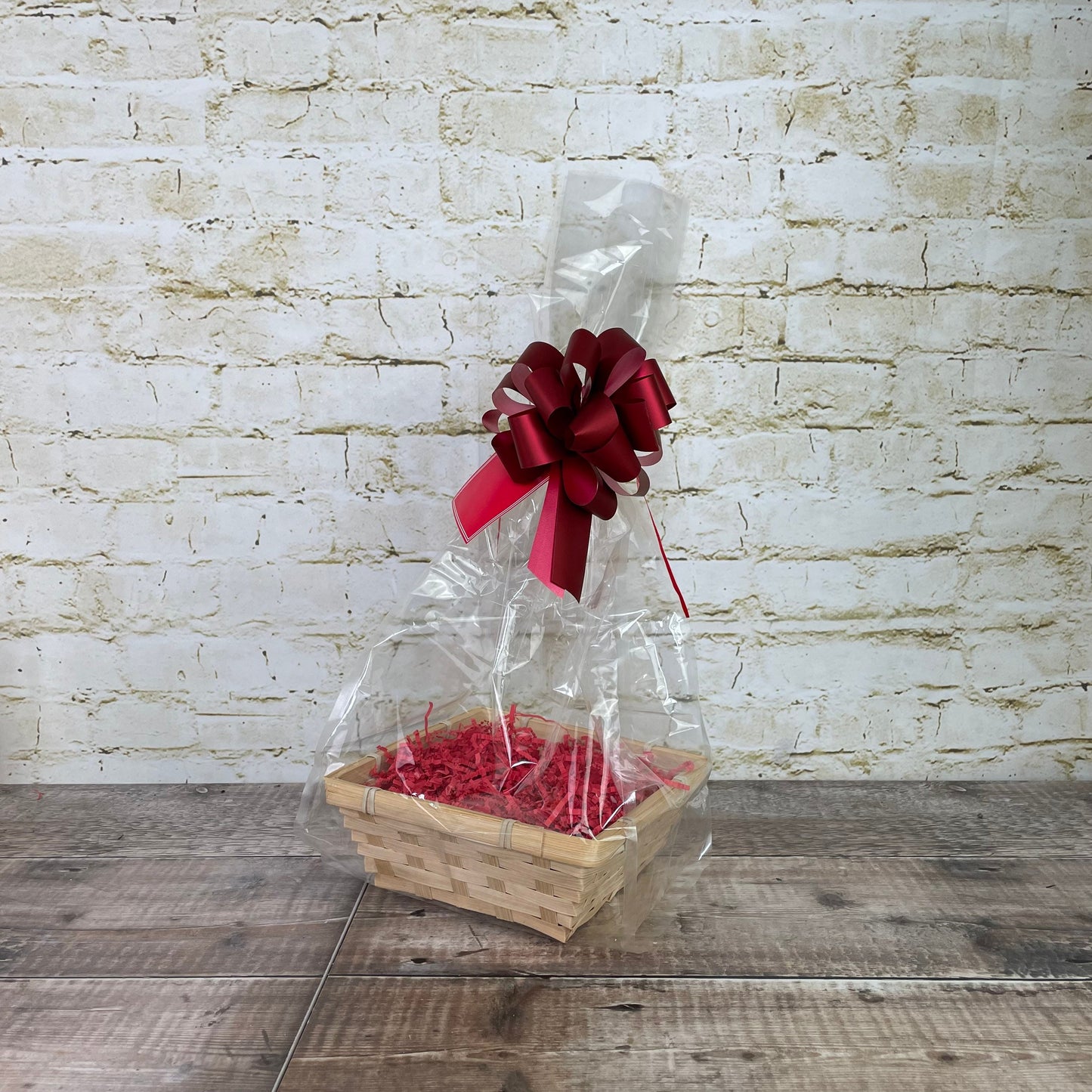 Square Bamboo Woven Gift Basket