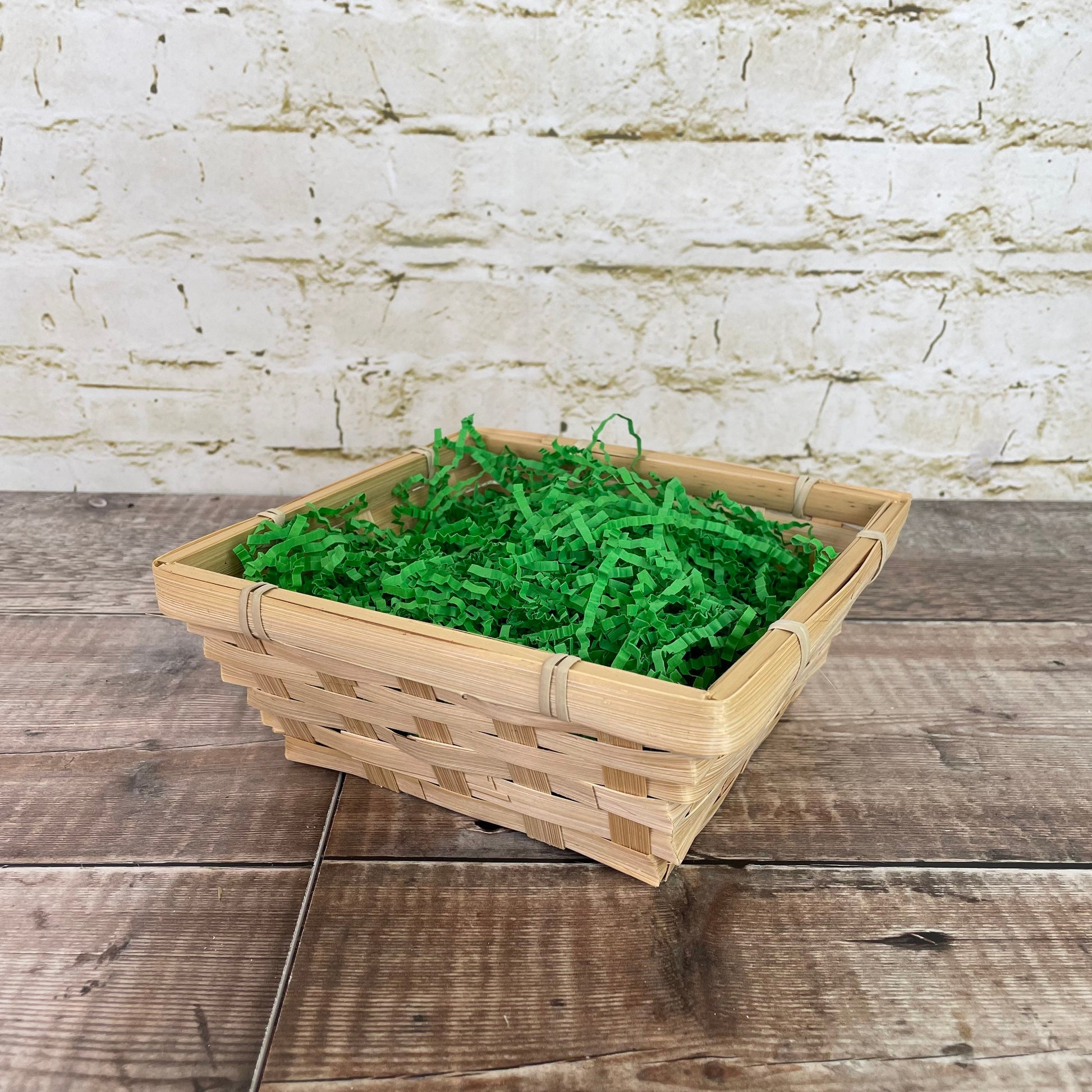 Square Bamboo Woven Gift Basket