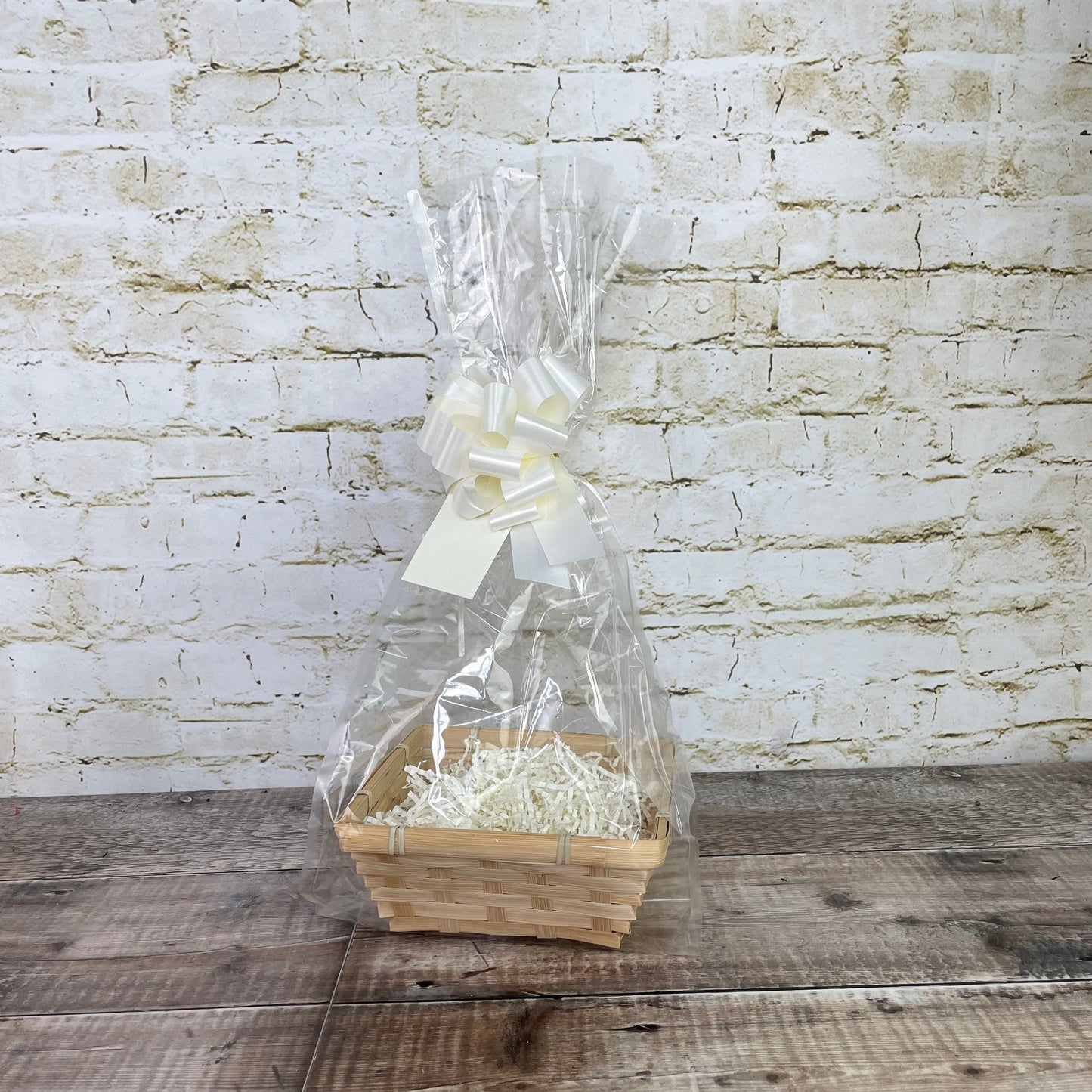 Square Bamboo Woven Gift Basket