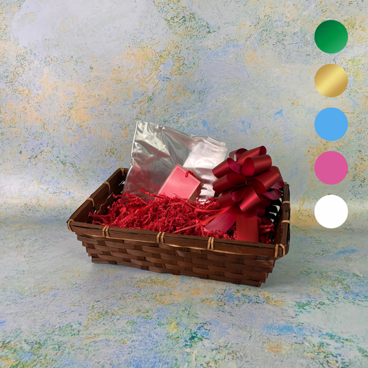 Gift Hamper Kit with Bamboo Basket