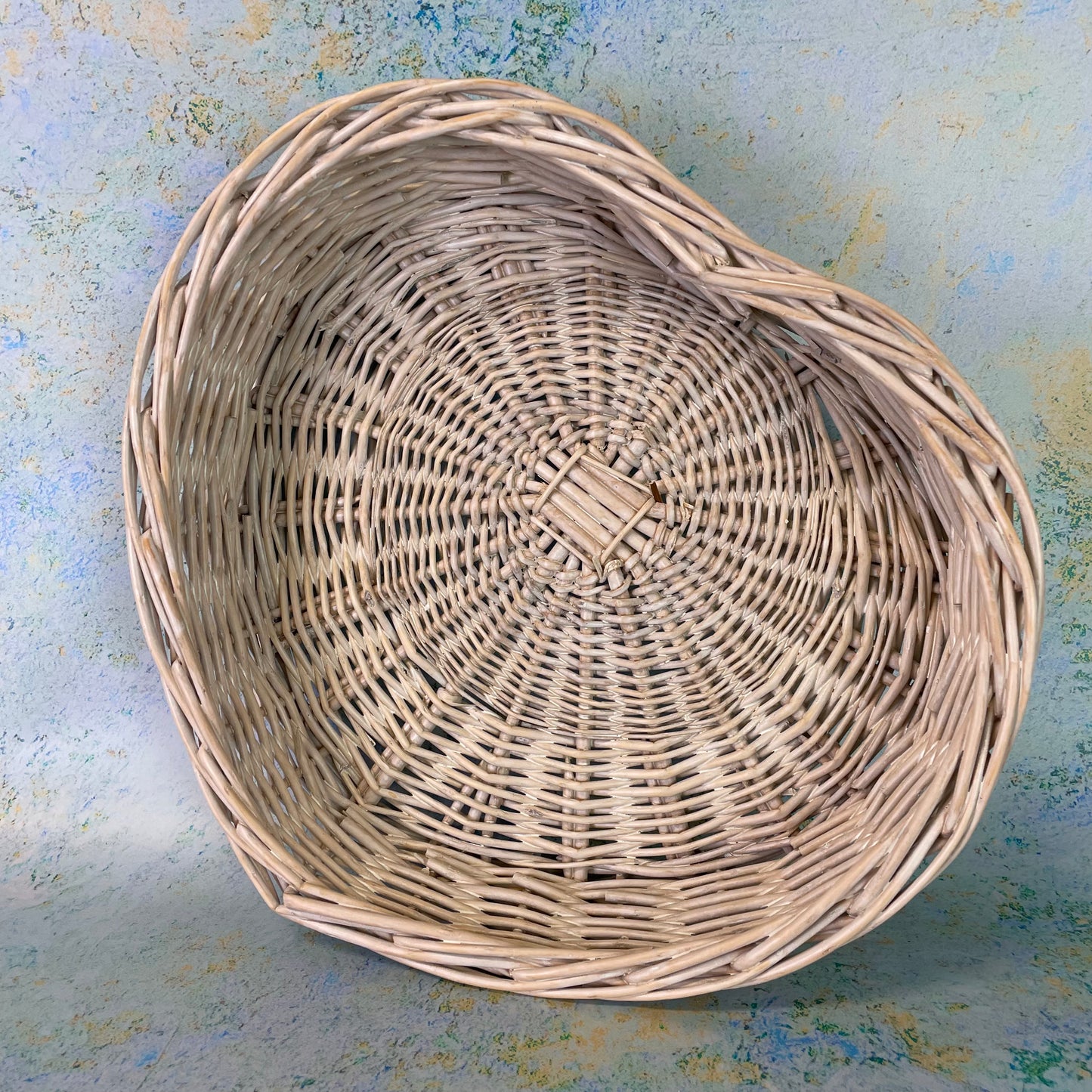 Heart Shaped Wicker Basket Set