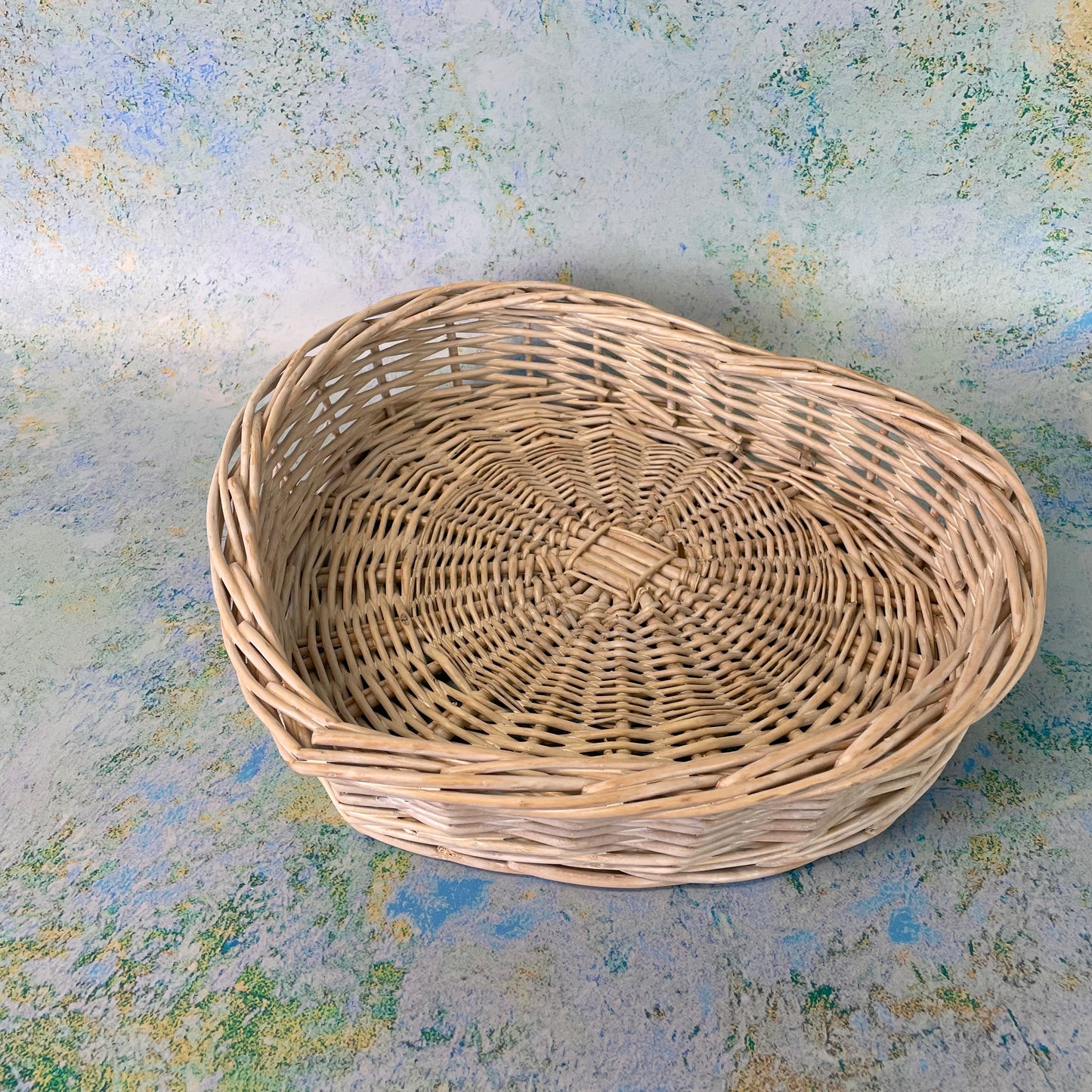 Wicker Heart Shaped Basket - Small