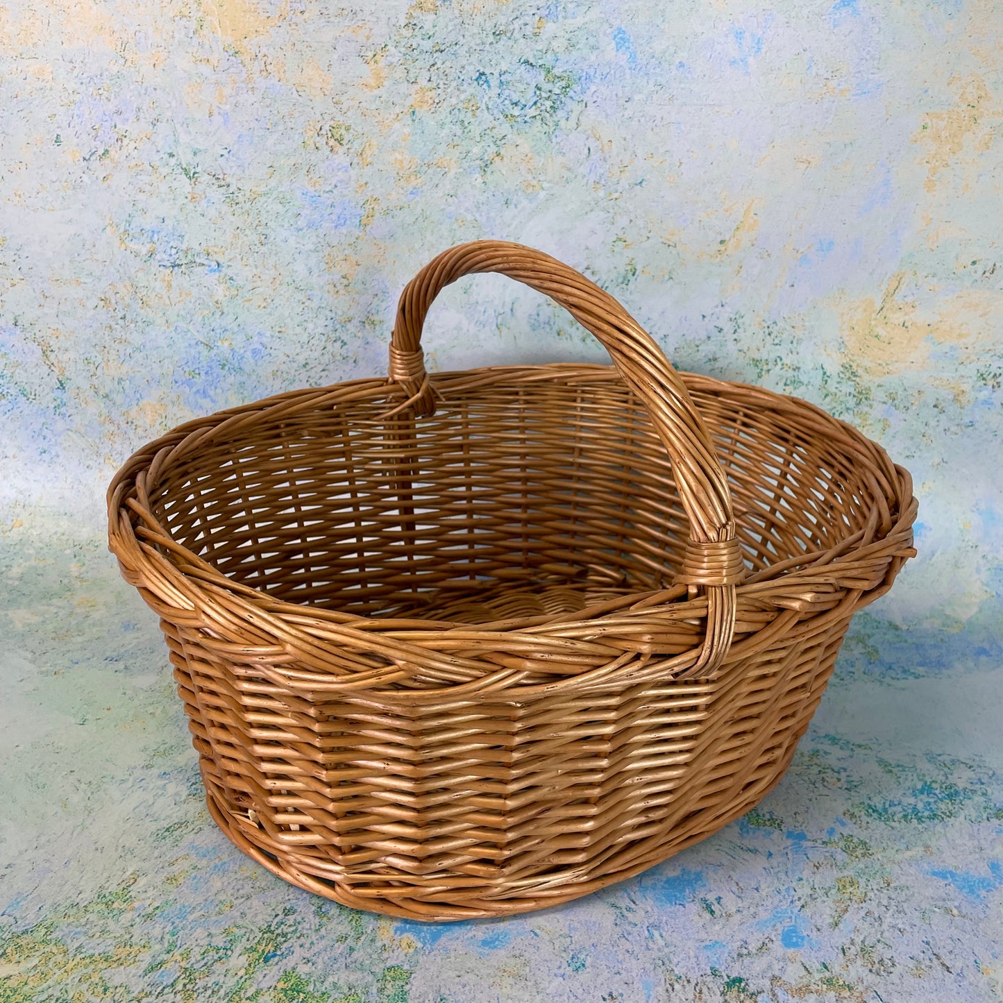 Traditional Woven Shopping Basket