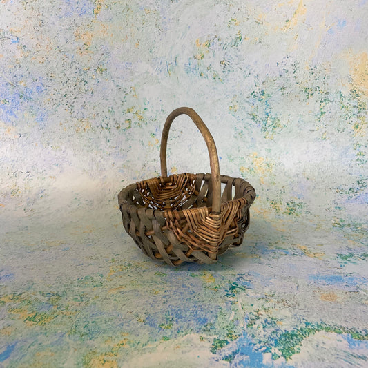 Small Rustic Flower Girl Basket