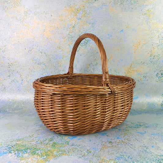Large Deluxe Woven Shopping Basket