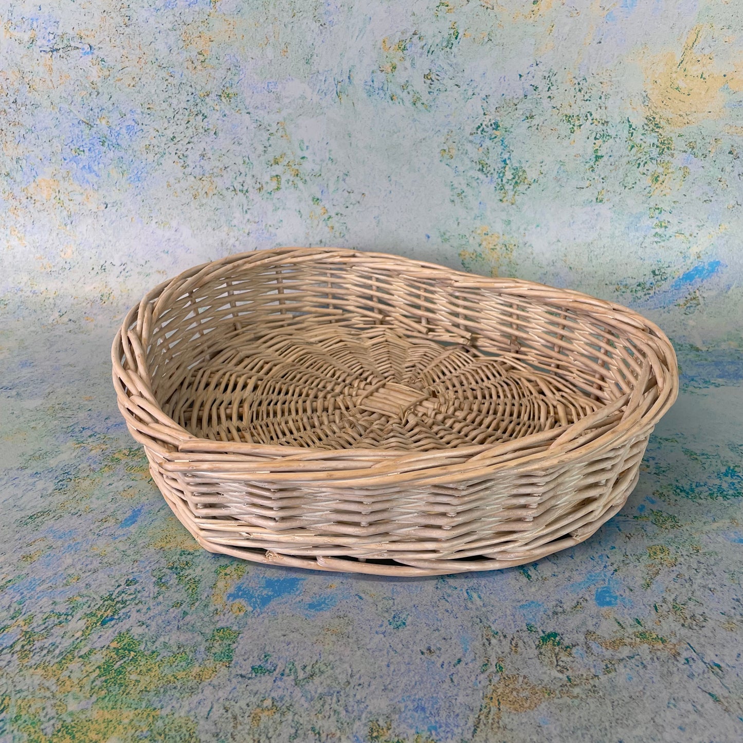Wicker Heart Shaped Basket - Small