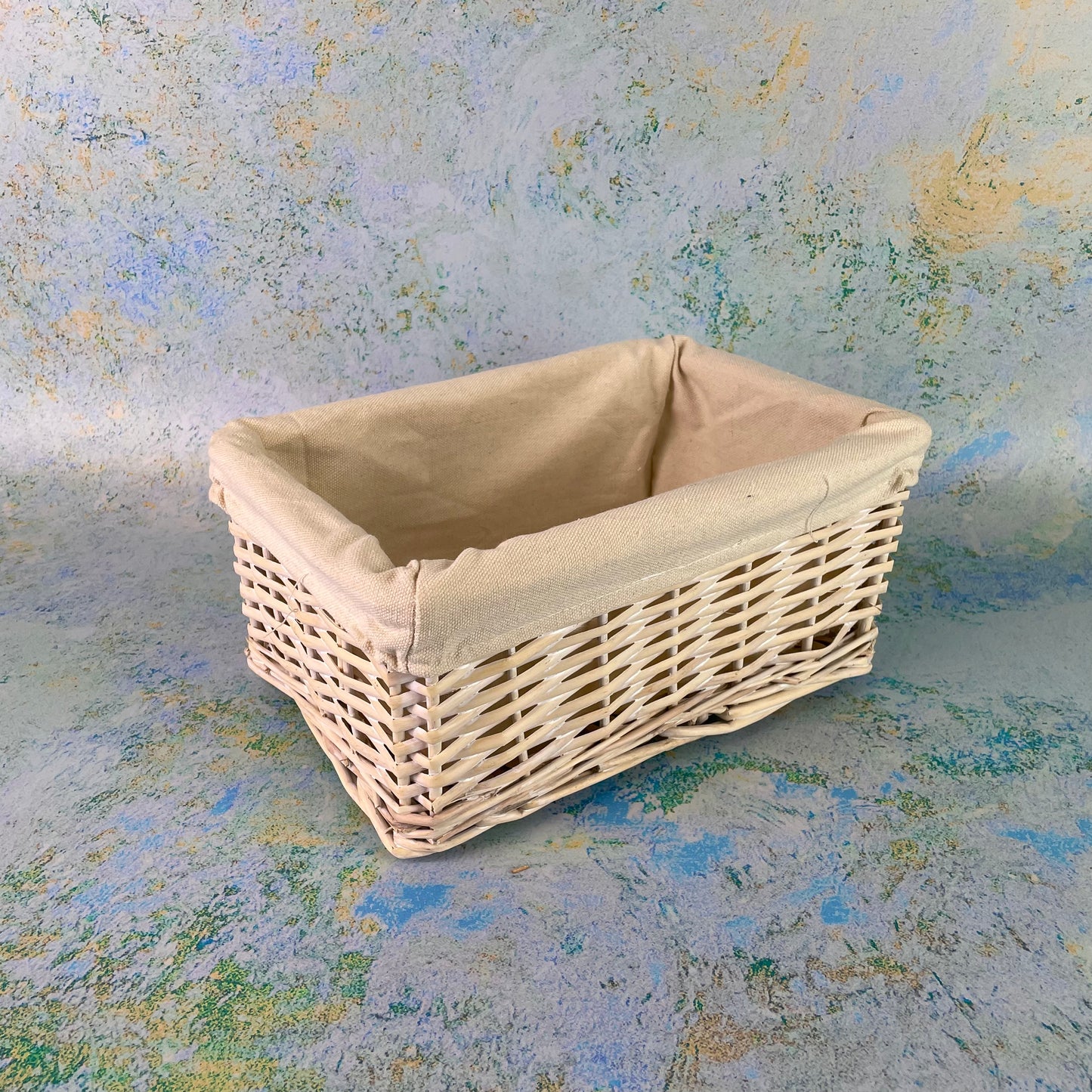 Wedding Storage Basket with Ivory Cotton Lining