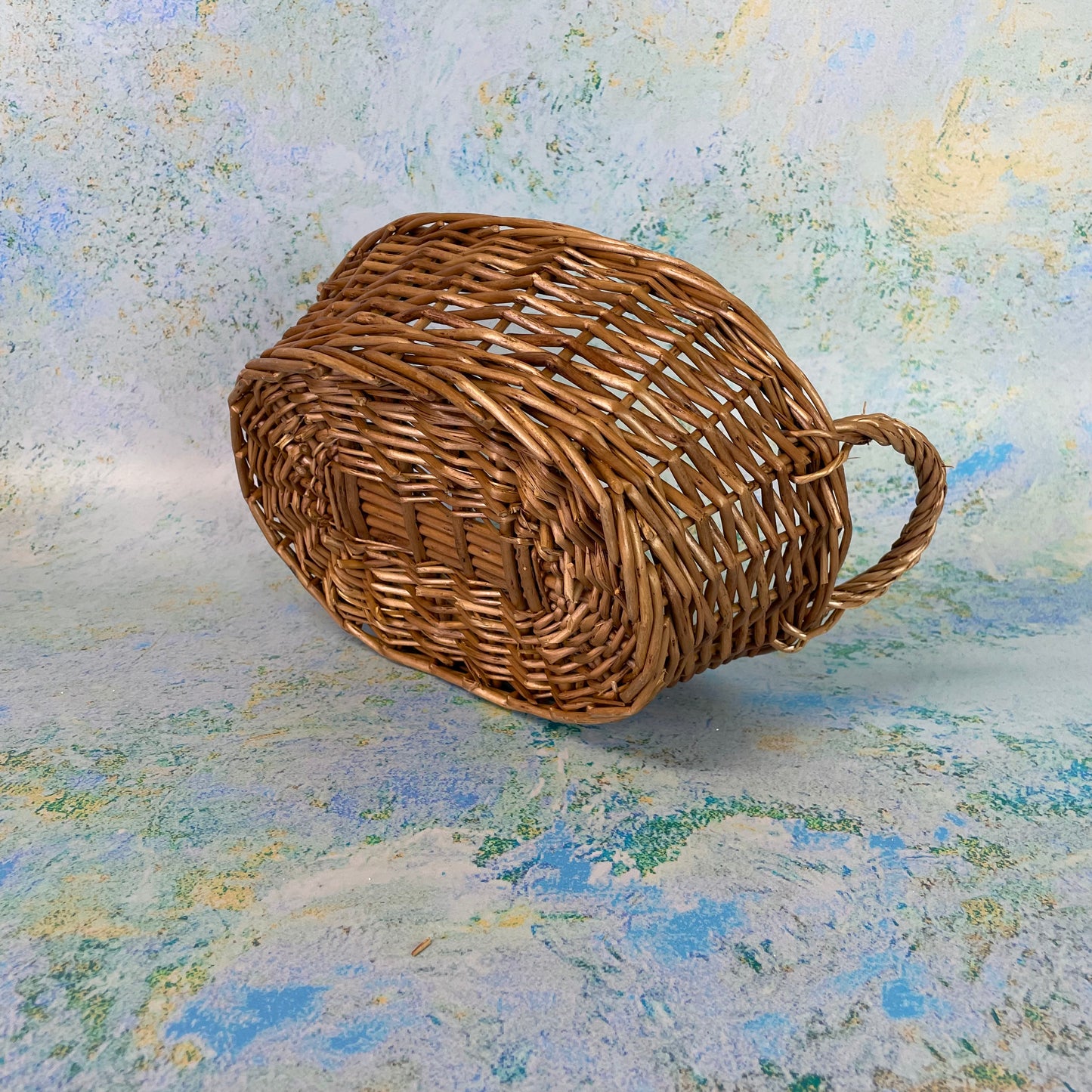 Wicker Storage Basket with Handles