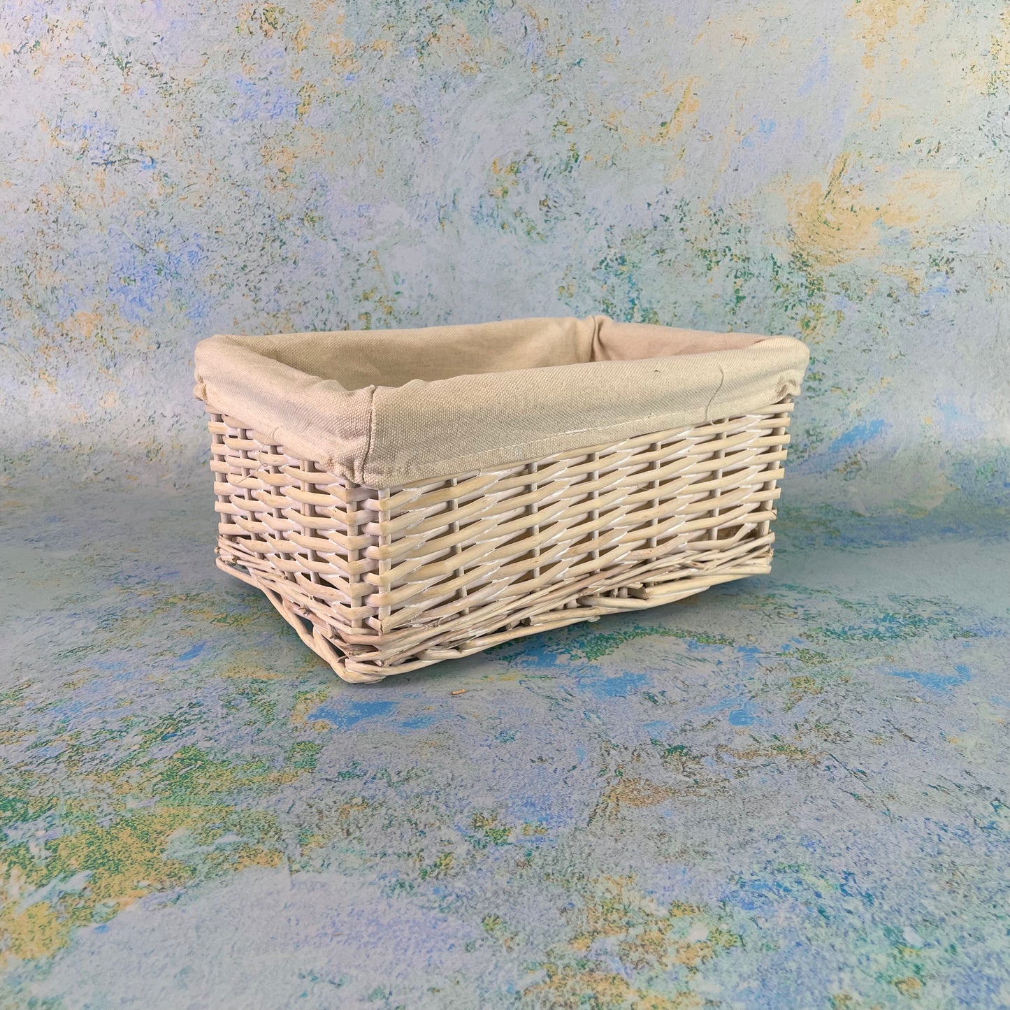 Wedding Storage Basket with Ivory Cotton Lining