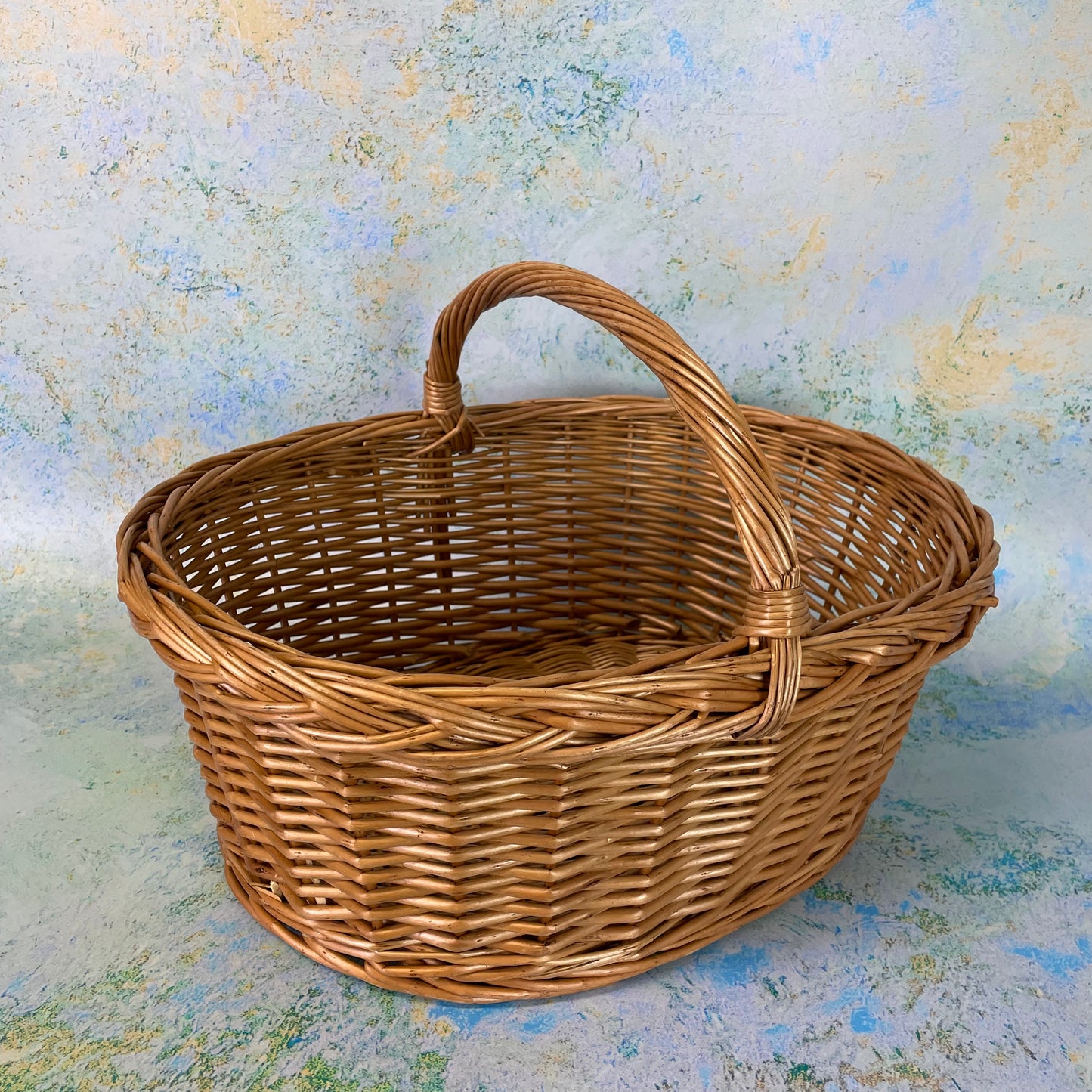 Country Woven Shopping Basket