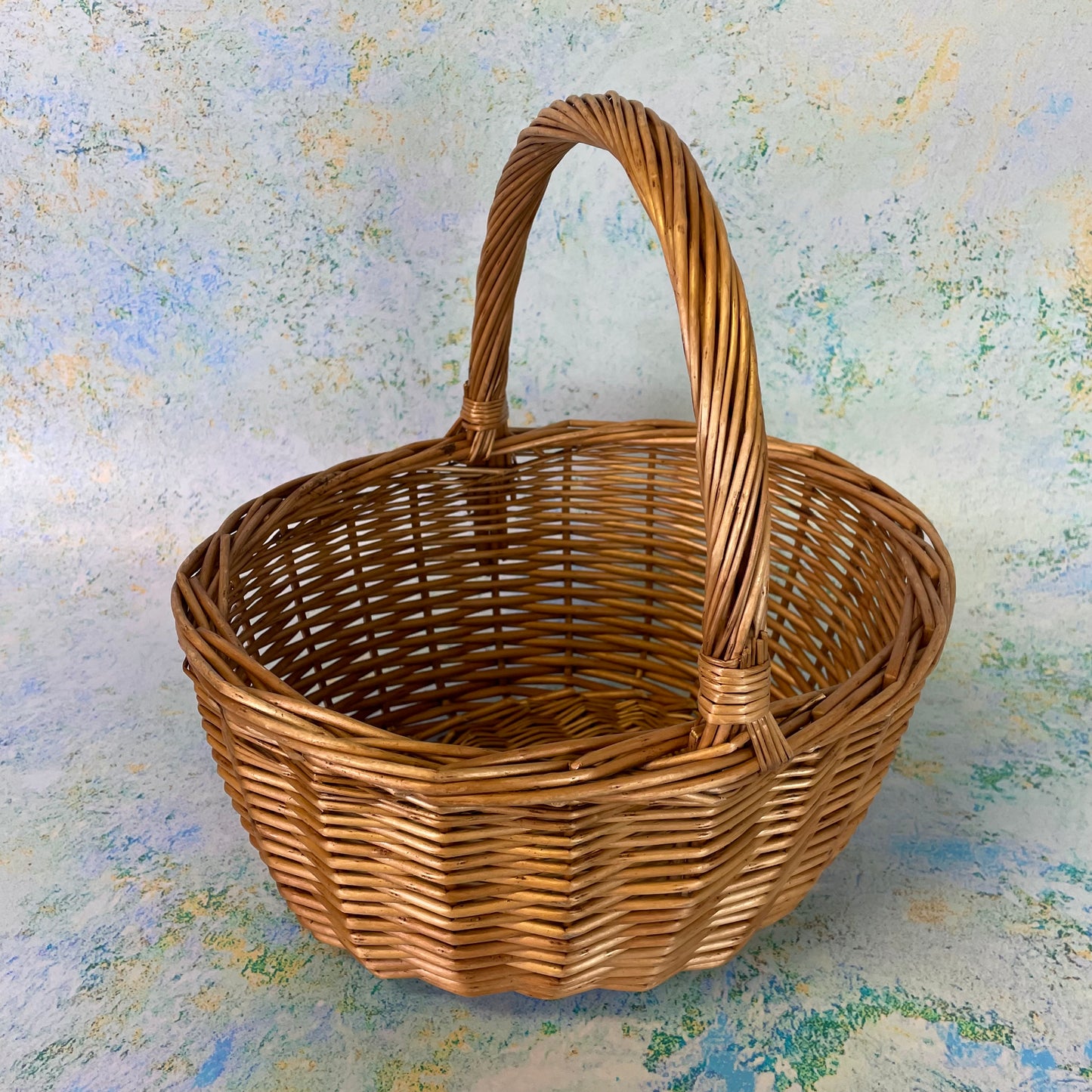 Easter Egg Hunt Basket - Brown Wicker