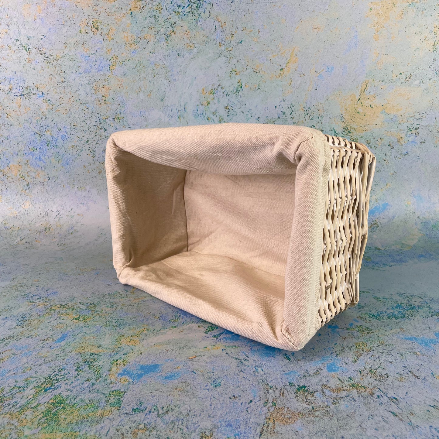 Wedding Storage Basket with Ivory Cotton Lining